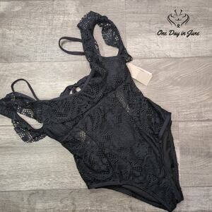 Kenneth Cole Mesh One Piece Swimsuit Size S